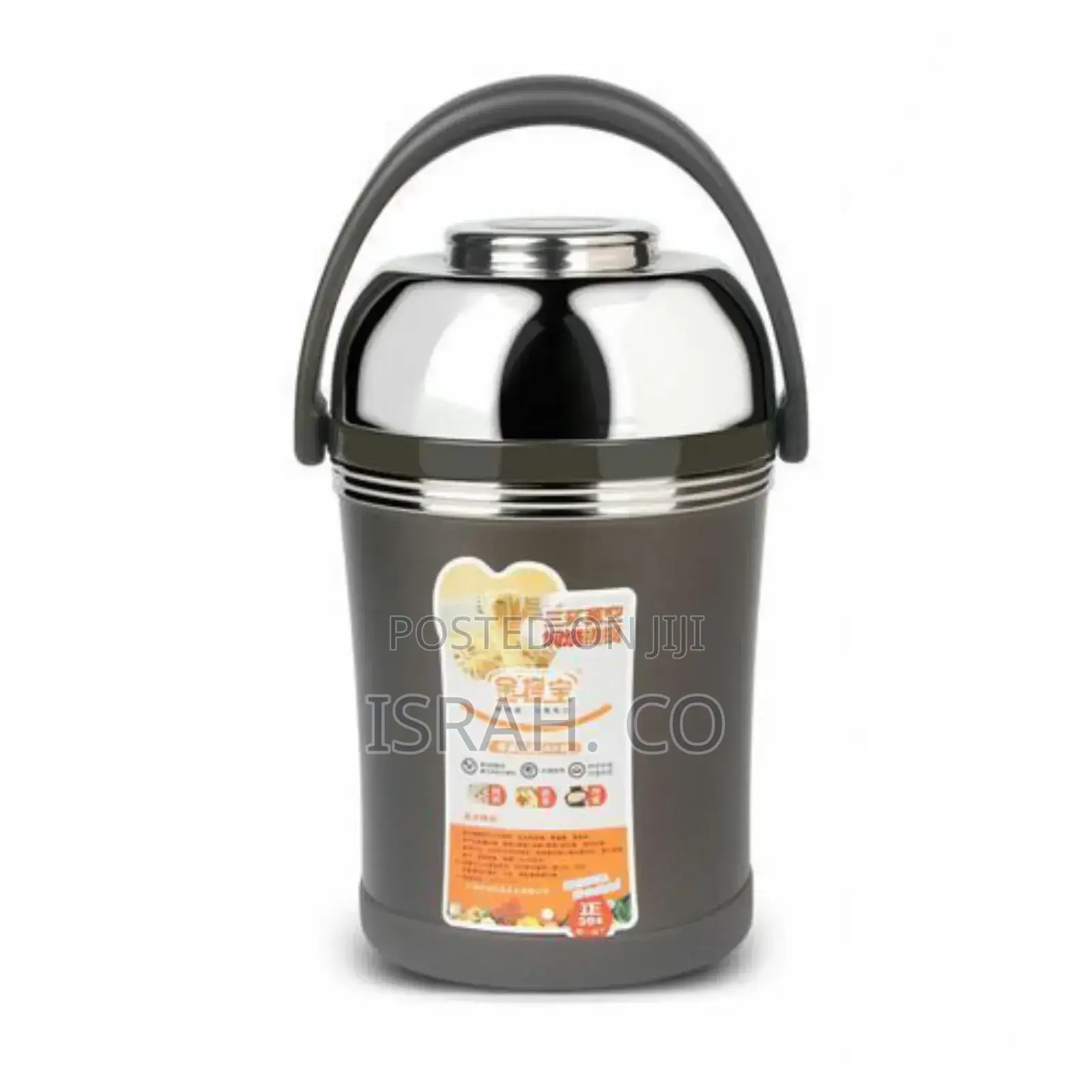 2 Litre Stainless Steel Food Flask Storage Lunch Box Contain