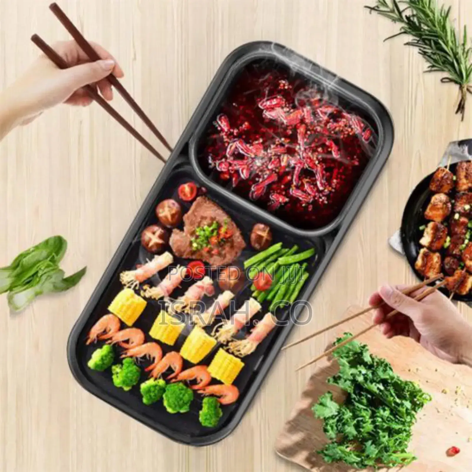 2 In1electric Baking Pan, Cooking and BBQ Electric Grill