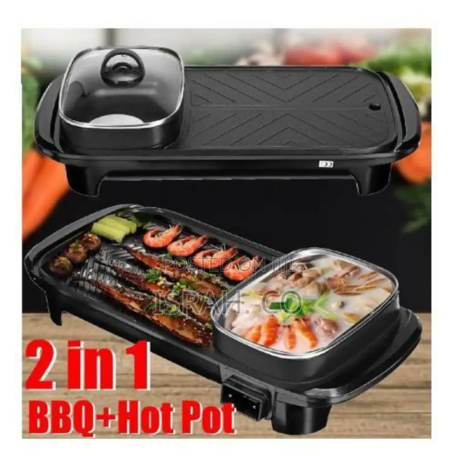2 In1electric Baking Pan, Cooking and BBQ Electric Grill