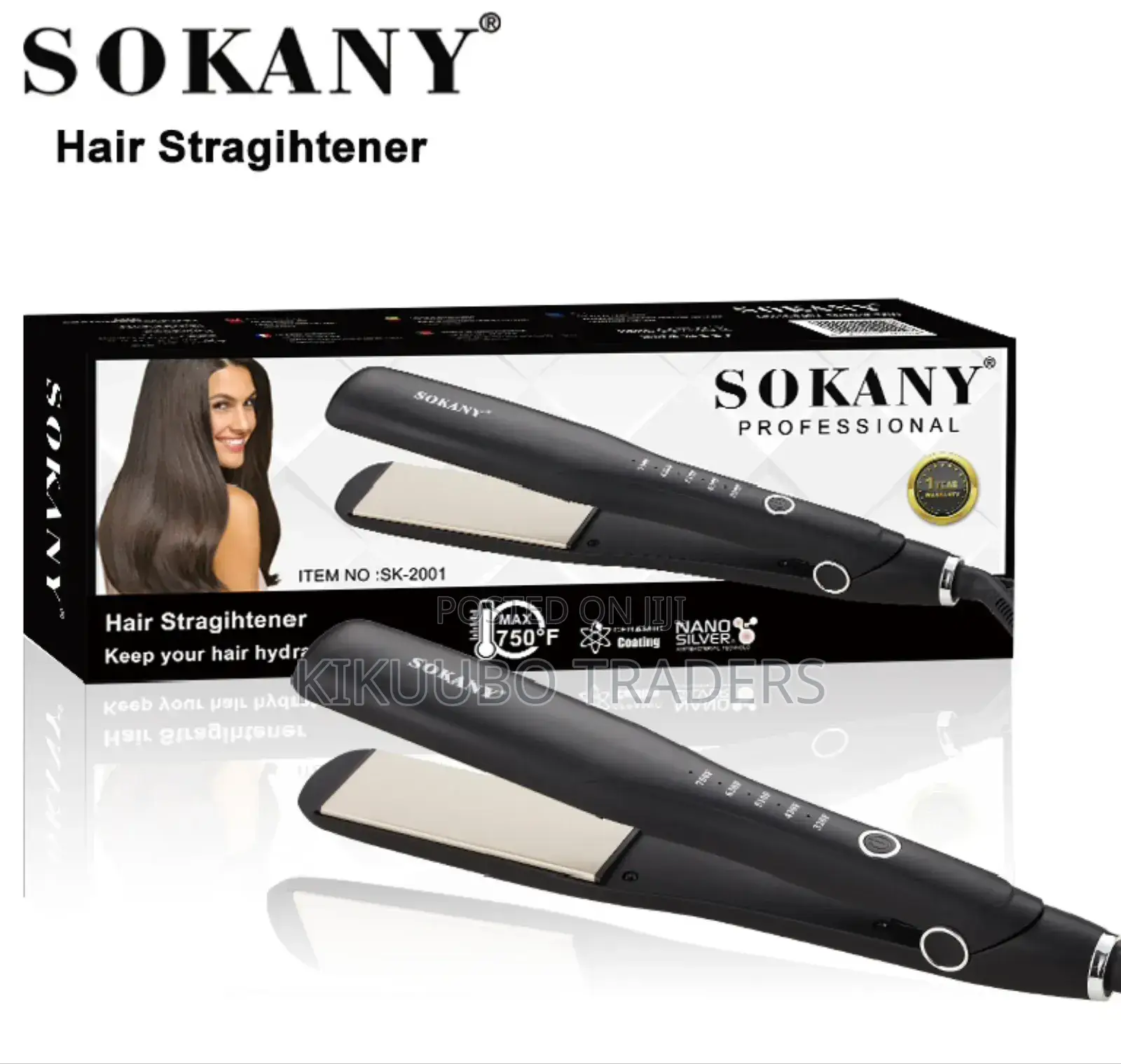 Sokany Professional Hair Straightener Led Display