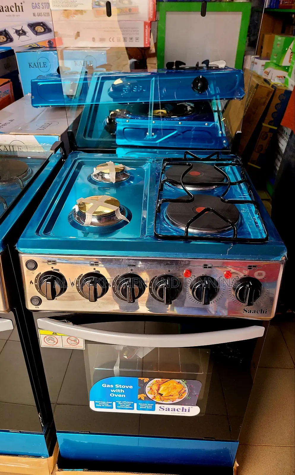 Gas Cooker Saachi 2gas 2electric Plate With Oven