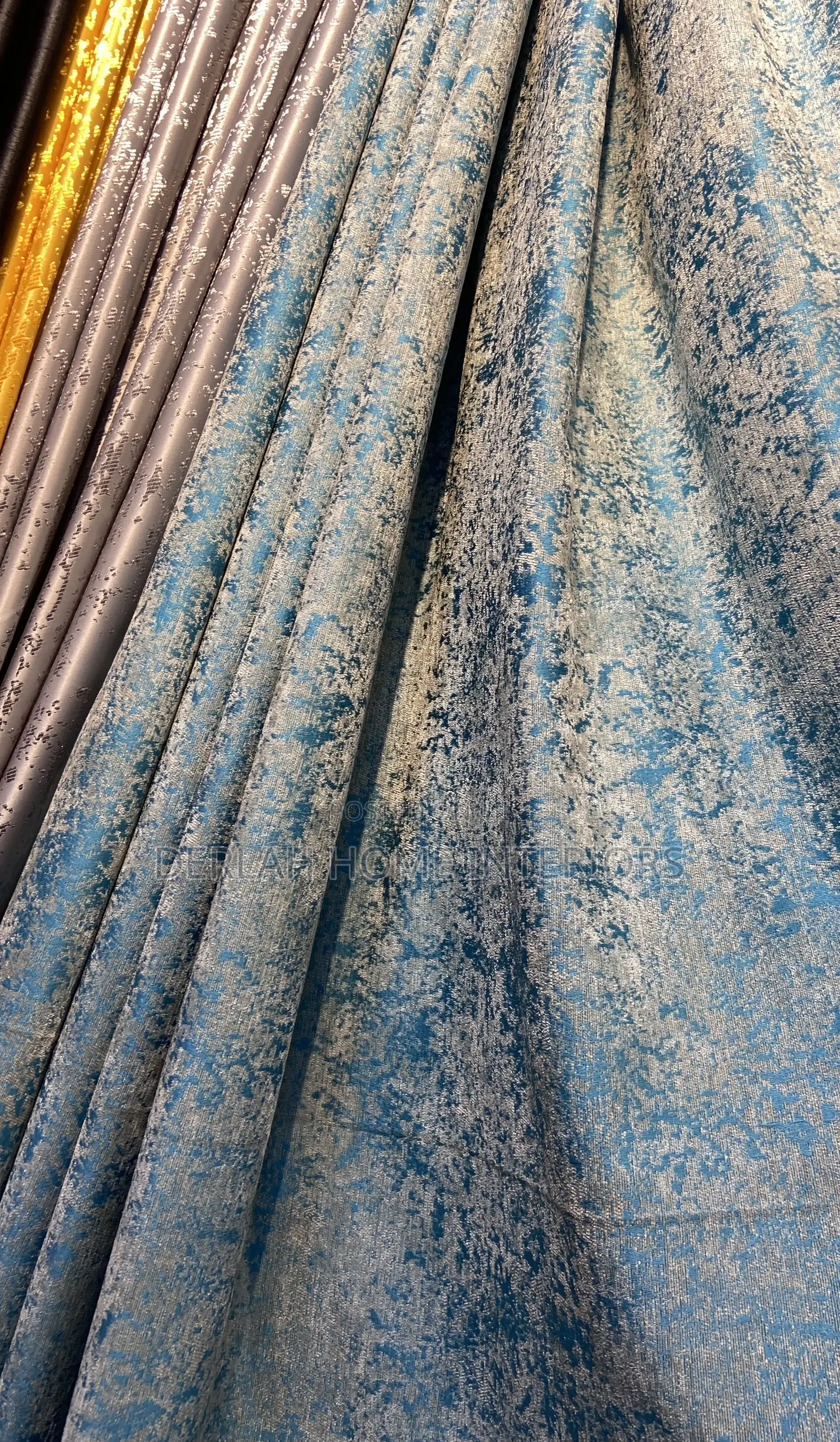 Heavy Quality Skyblue Curtain Fabric