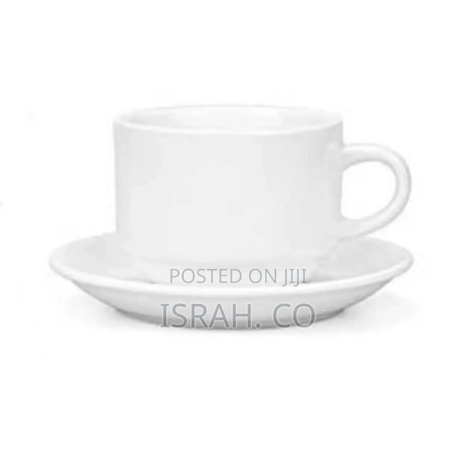 Restaurants and Office 6 Piece Cups and 6 Saucers -White.