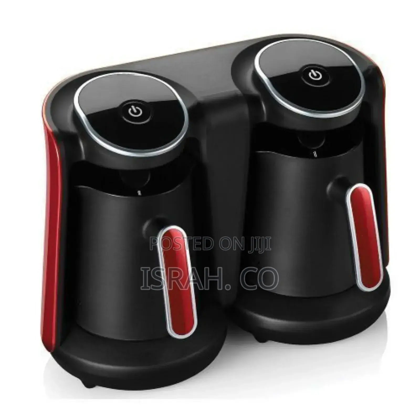 Double Drip Coffee Maker Kitchen Machine- Black.