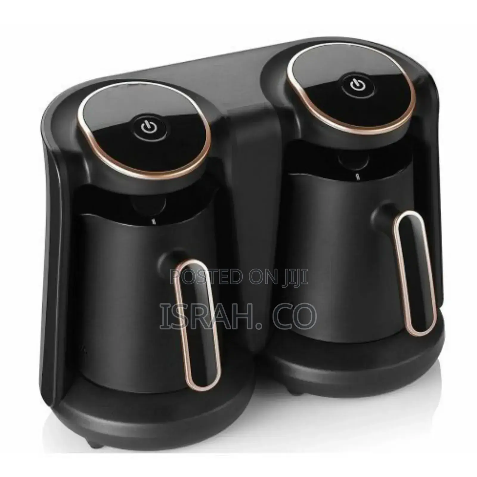 Double Drip Coffee Maker Kitchen Machine- Black.