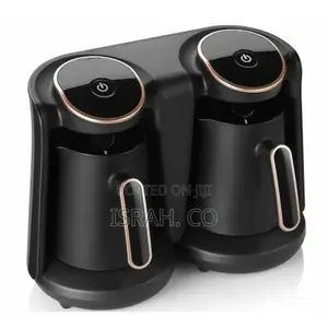 Double Drip Coffee Maker Kitchen Machine- Black.