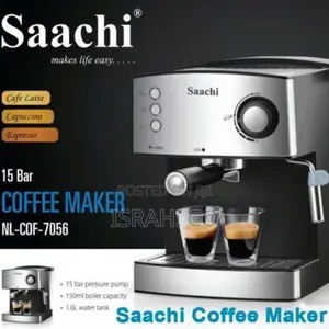 Saachi NL-COF-7055 All in 1 Coffee Maker - Silver, Black