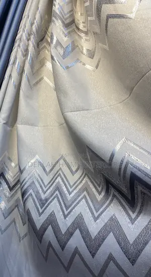 Zizzag Curtain in Grey