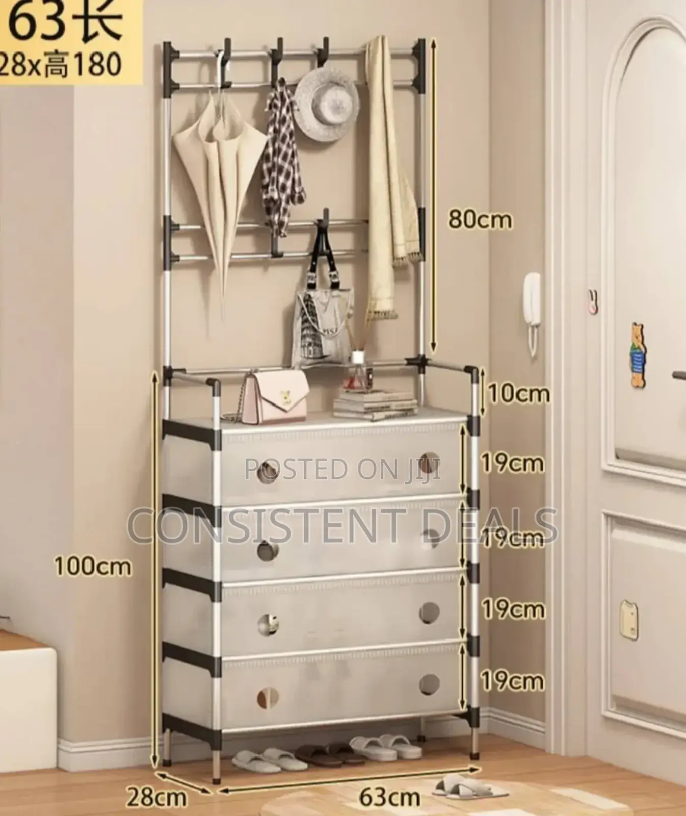 Multifunctional Shoe Storage and Simple Clothes Rack