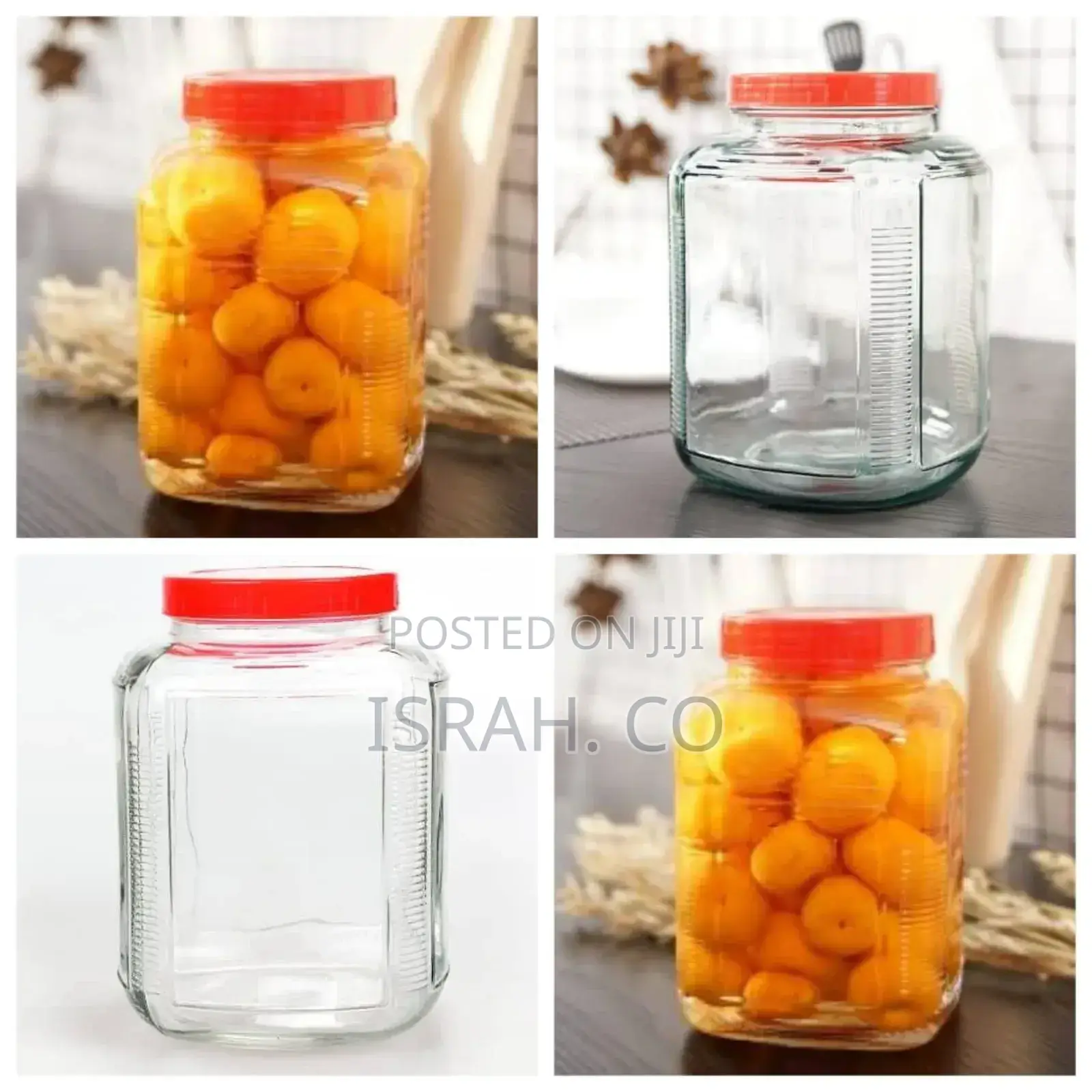 Bon Appetit 4.5 Glass Cereal Cookies Storage Jar Bottle Tin