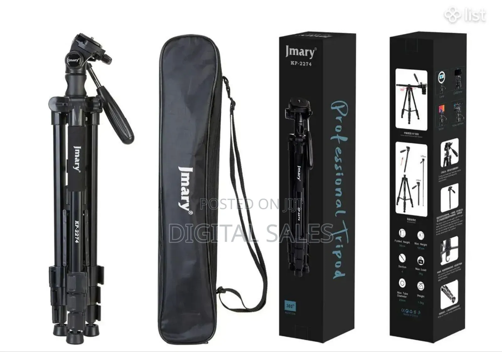 Jmary Professional Tripod