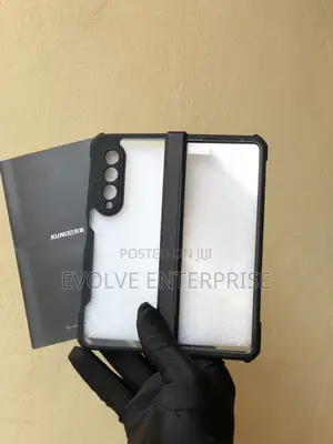 Xundd Z Fold 3 Transparent Case With Hinge-Screen Protector