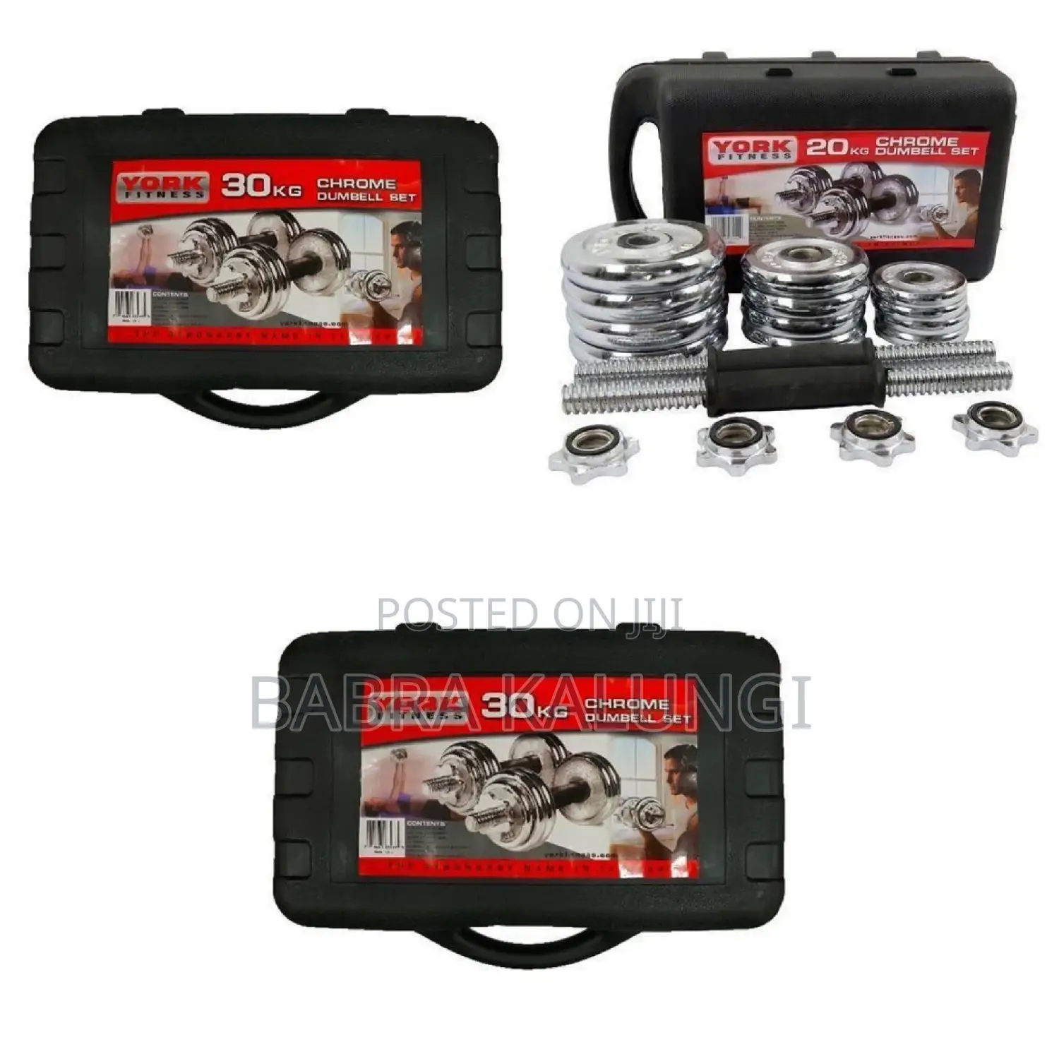 30kg Chrome Anti Rust Dumbbells Set