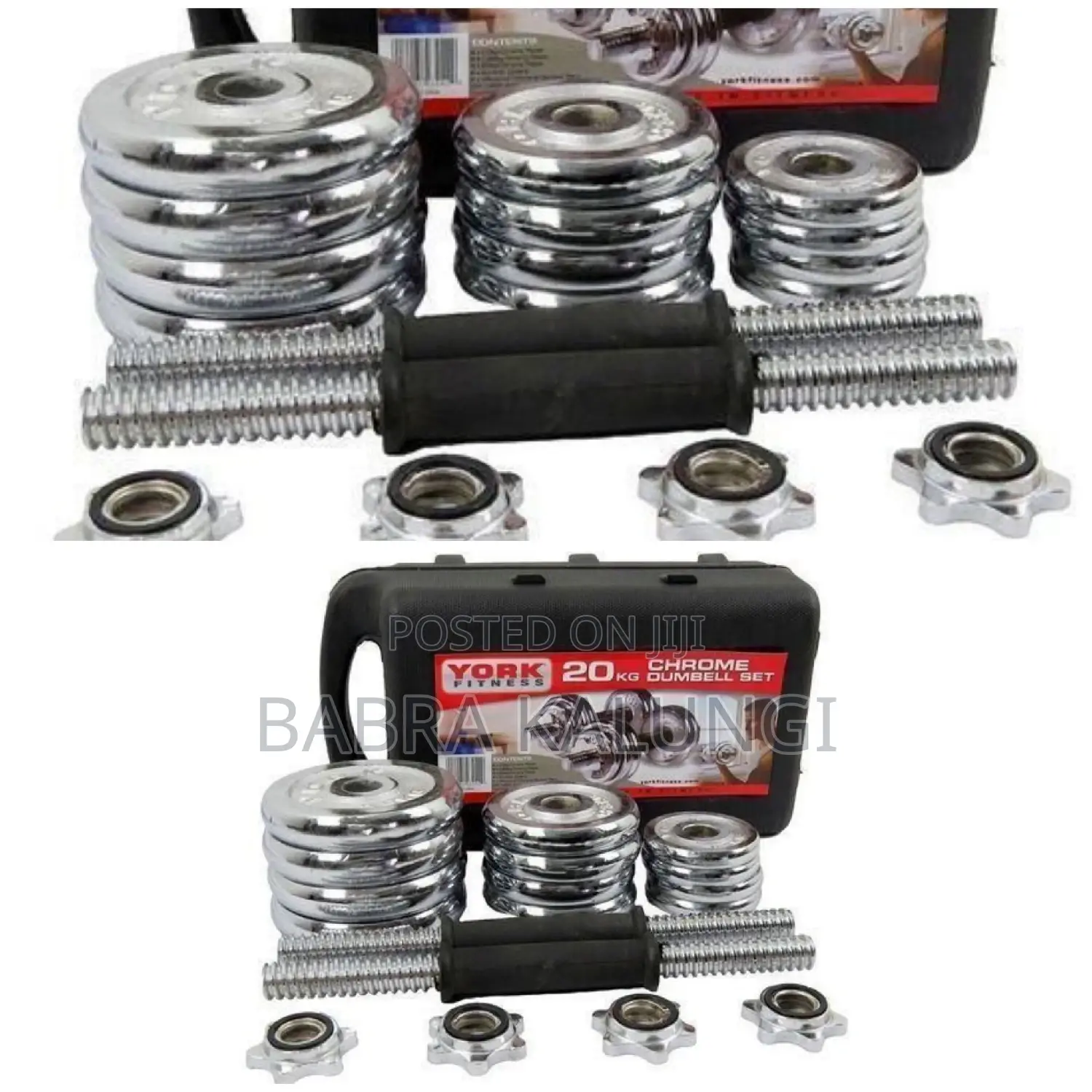 30kg Chrome Anti Rust Dumbbells Set