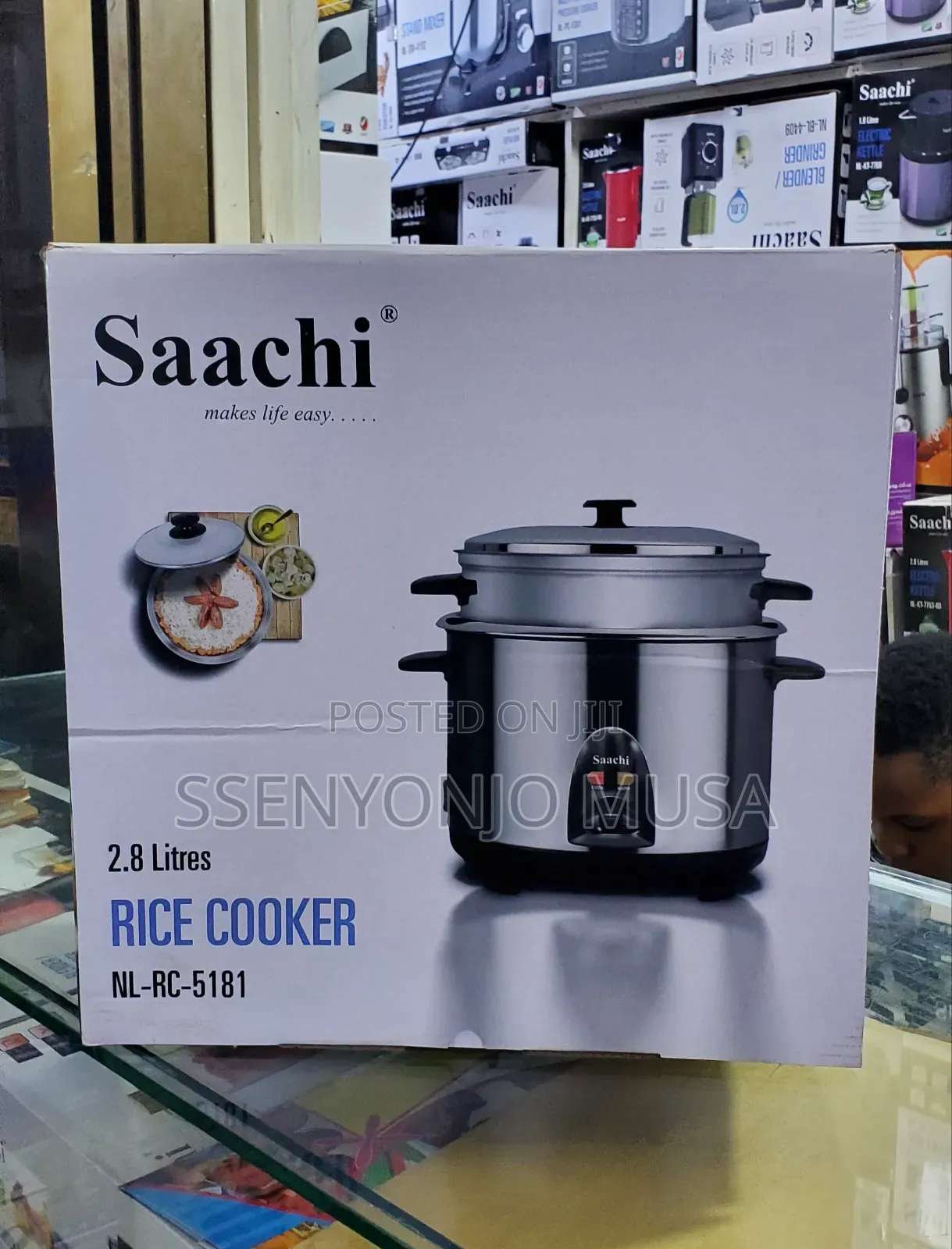 Saachi Nl-Rc-5181 2.8l Rice Cooker With Steamer - 1000w-