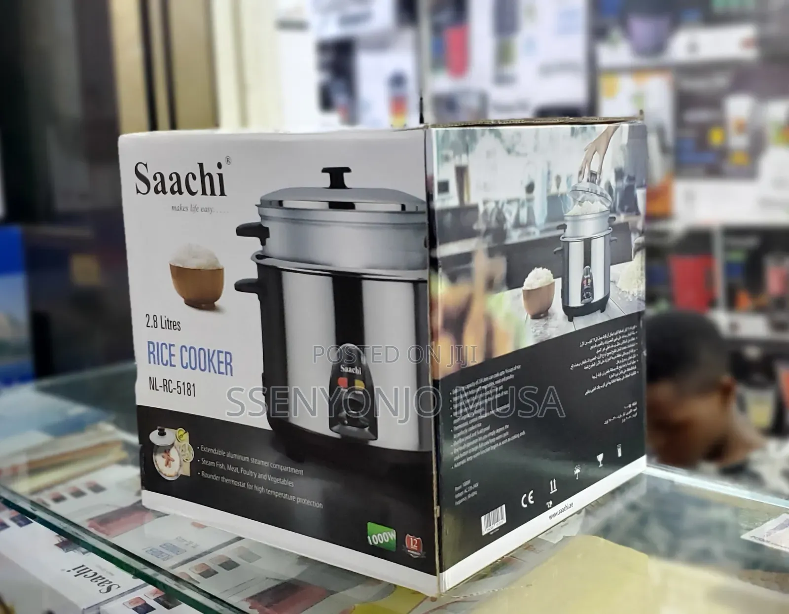 Saachi Nl-Rc-5181 2.8l Rice Cooker With Steamer - 1000w-