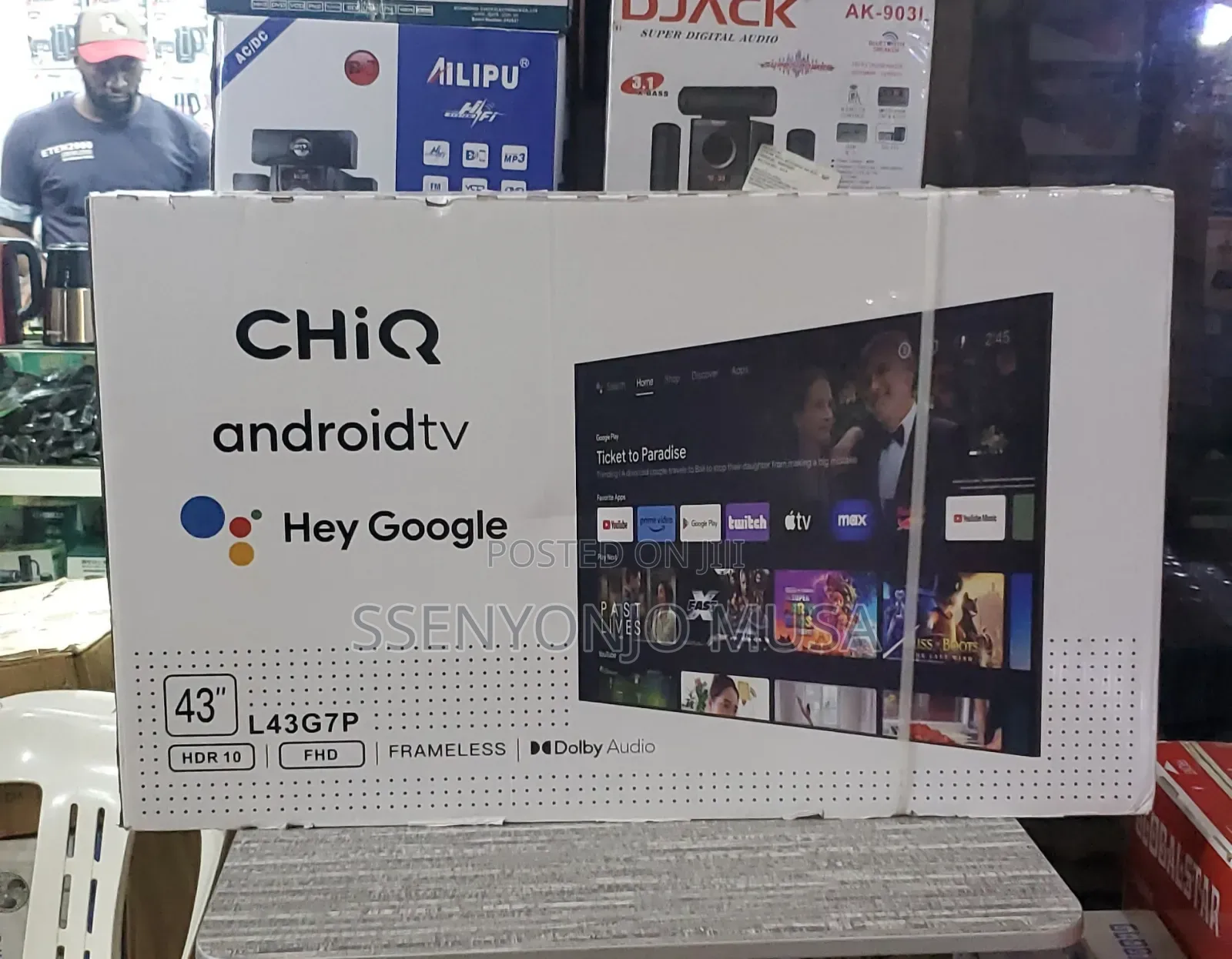 Chiq 43" Inches Smart Android Tv - Fhd, Hdr10, Google Assistant-