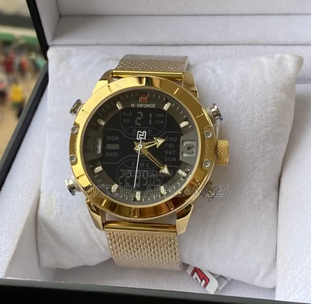 Original NAVIFORCE Both Digital and Analog Watch