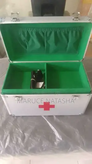 Silver Medium First Aid Box