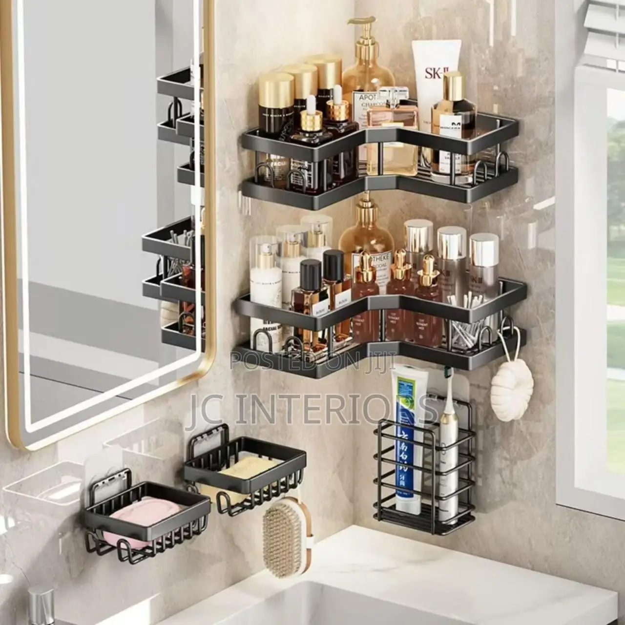 5 Pieces Bathroom Organizer
