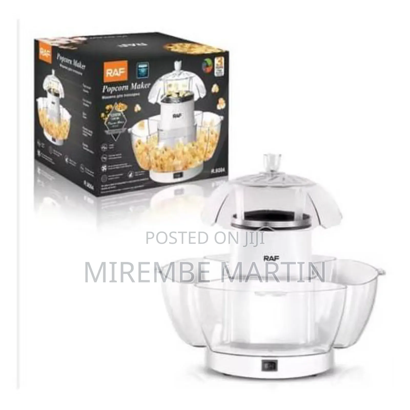 Raf Hot Air Circulation Oil Free Corn Popper Maker