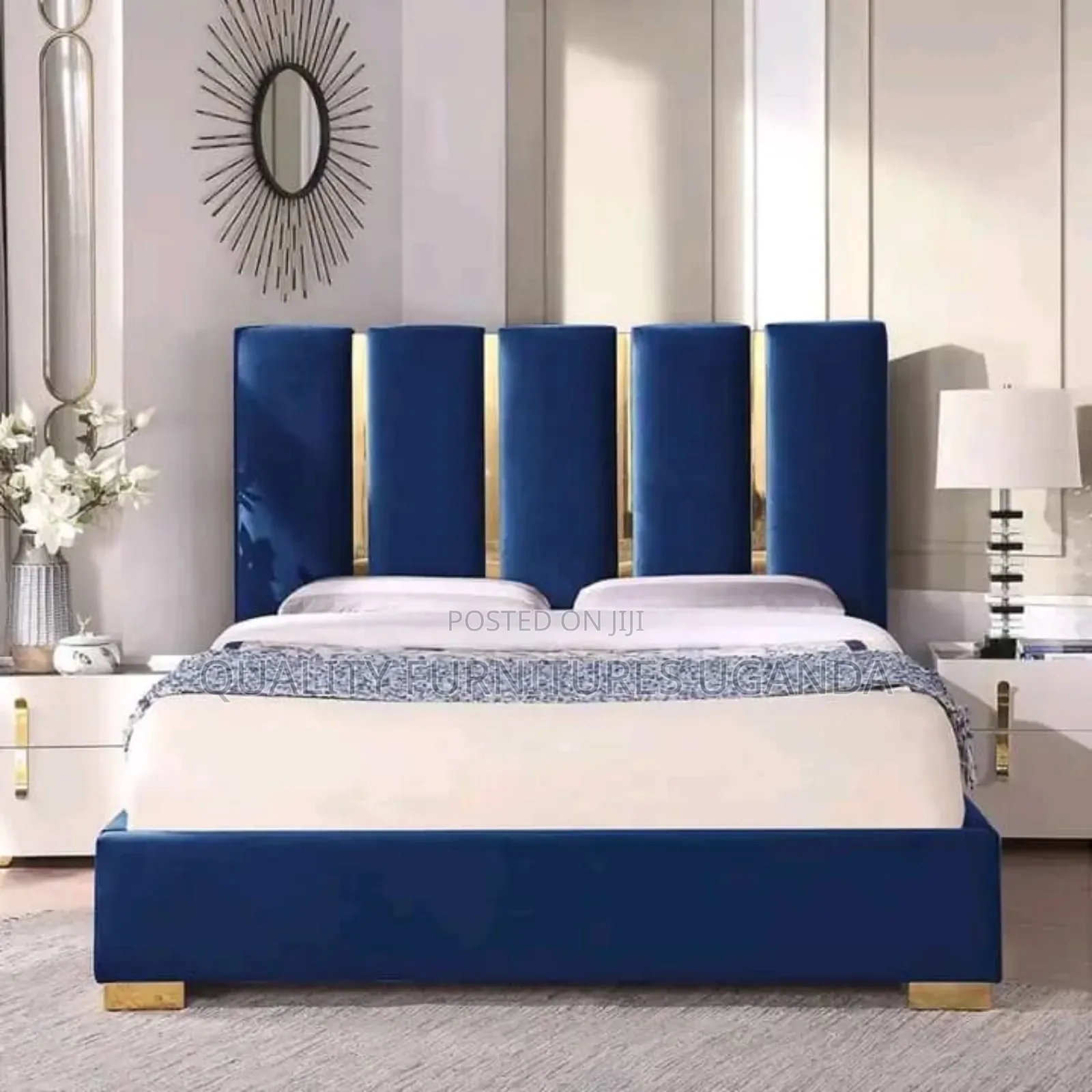 Simple 5x6 Upholstery Fabric Bed