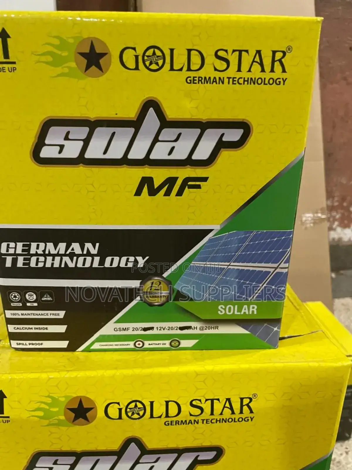 20ah Gold Star Maintenance Free Batteries