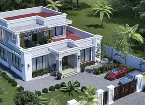 1 Level Fashion Mansion Plan