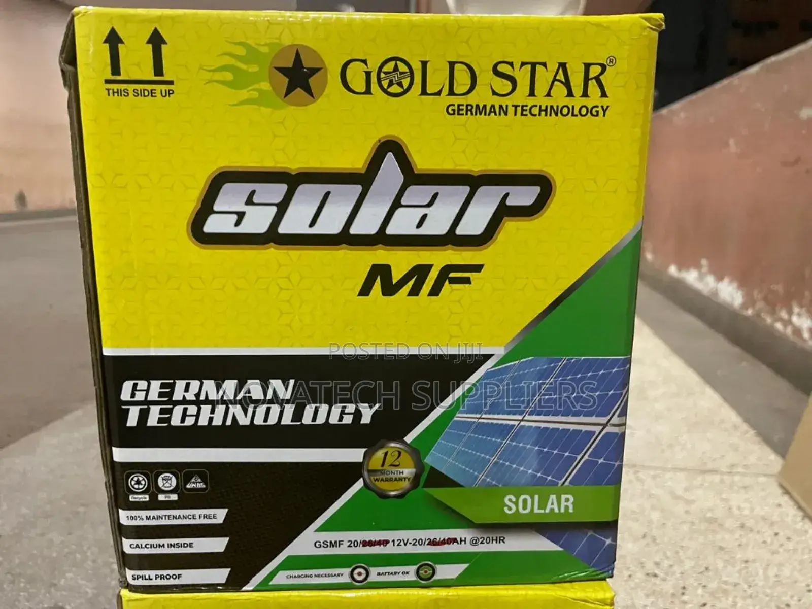 20ah Gold Star German Technology Solar Batteries Onyx