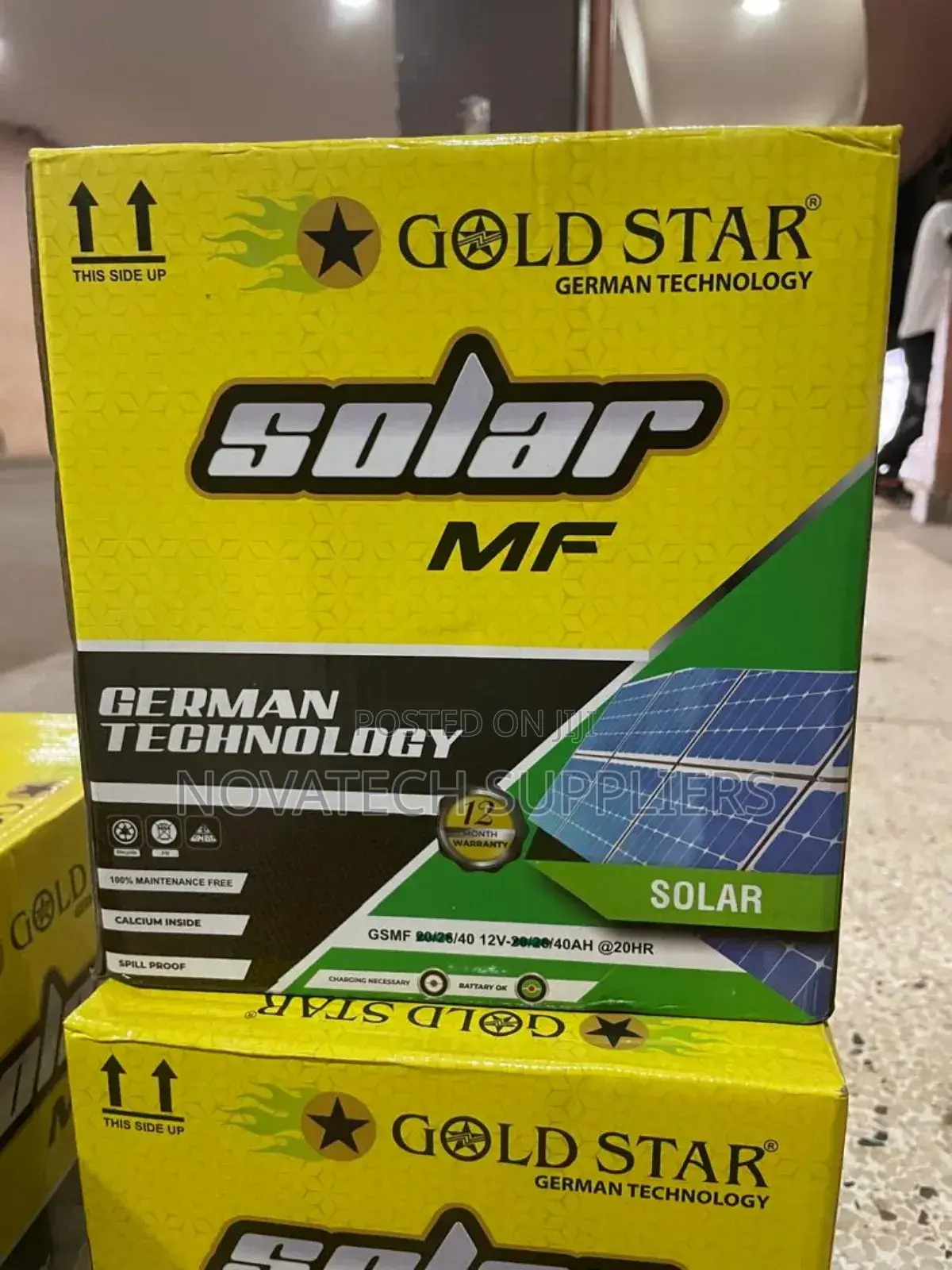 40ah Gold Star Maintenance Free Batteries Rond