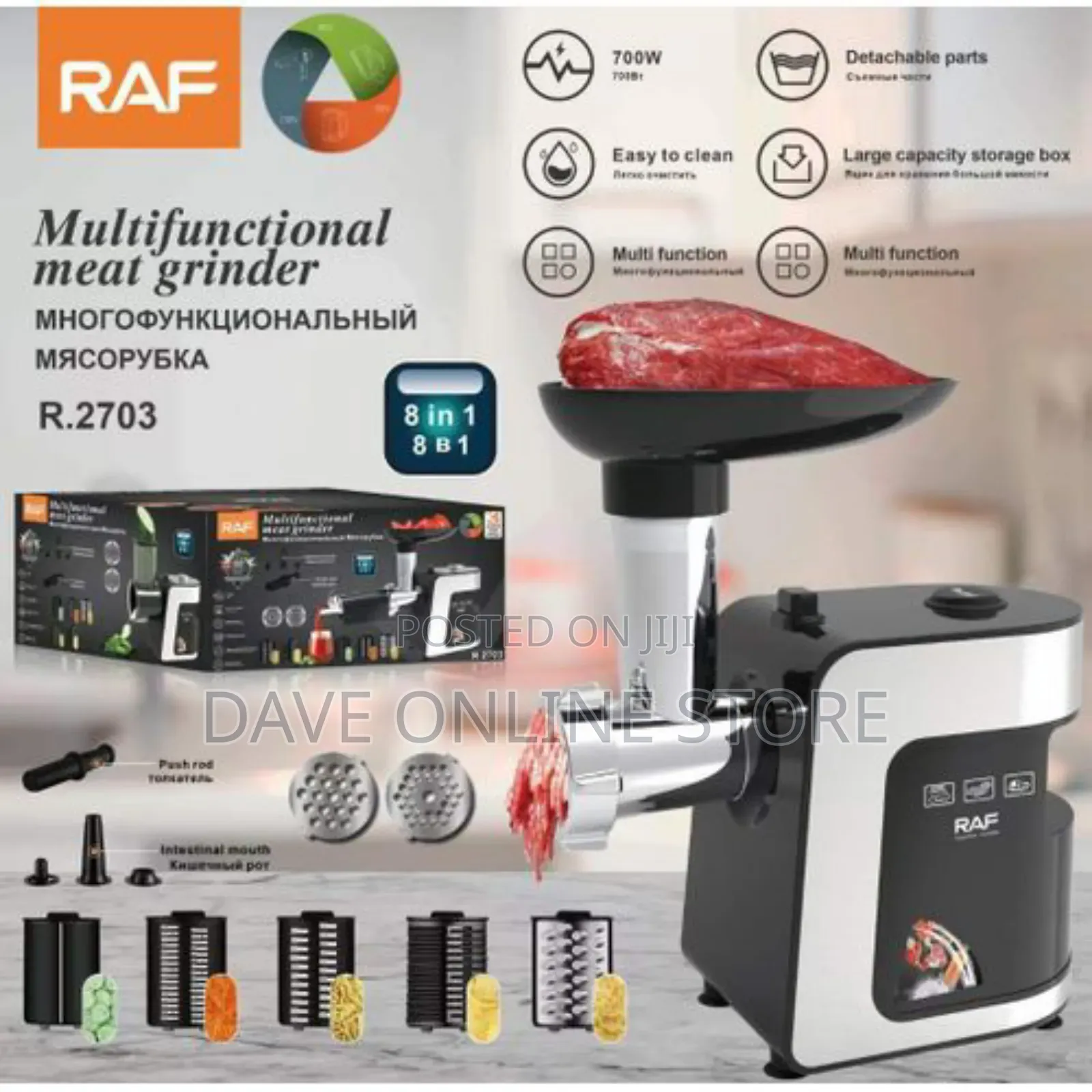 8 in 1 Raf Multifunctional Meat Grinder