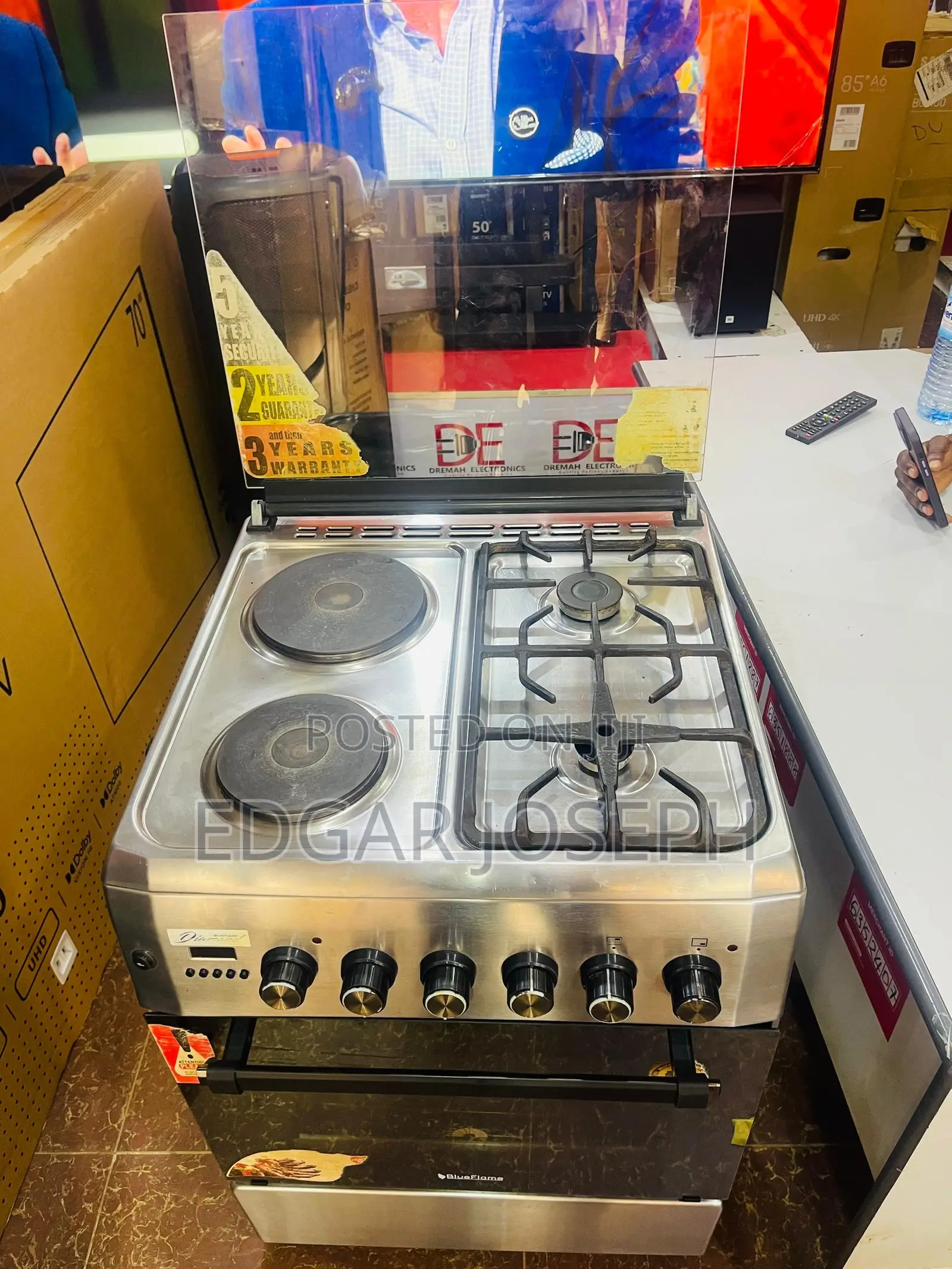 Blue Flame Diamond Cooker 2 +2 , 60 by 60