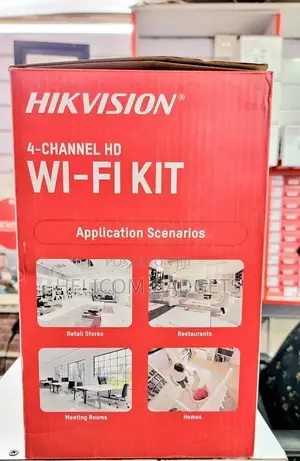 Hik Vision High Lens 4 Channel Colorvu CCTV Camera Full KIT