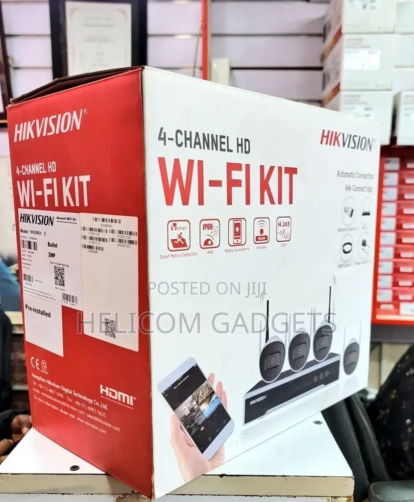 Hik Vision High Lens 4 Channel Colorvu CCTV Camera Full KIT