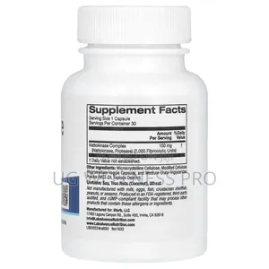 Nattokinase, Proteolytic Enzyme, 2,000 Fus, 30 Veg Caps