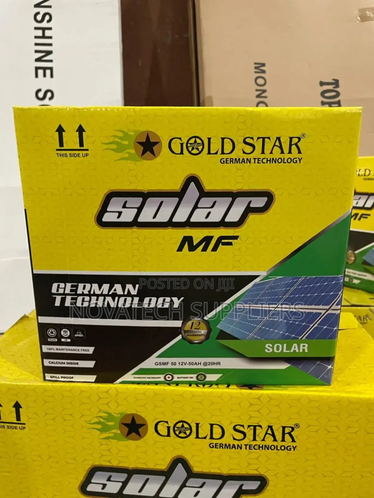 50ah Gold Star Maintenance Free Solar Batteries Indig