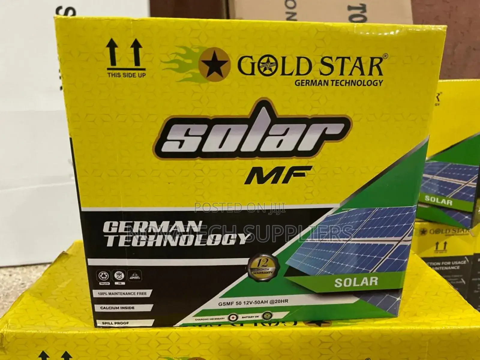 50ah Gold Star German Technology Solar Batteries Clio