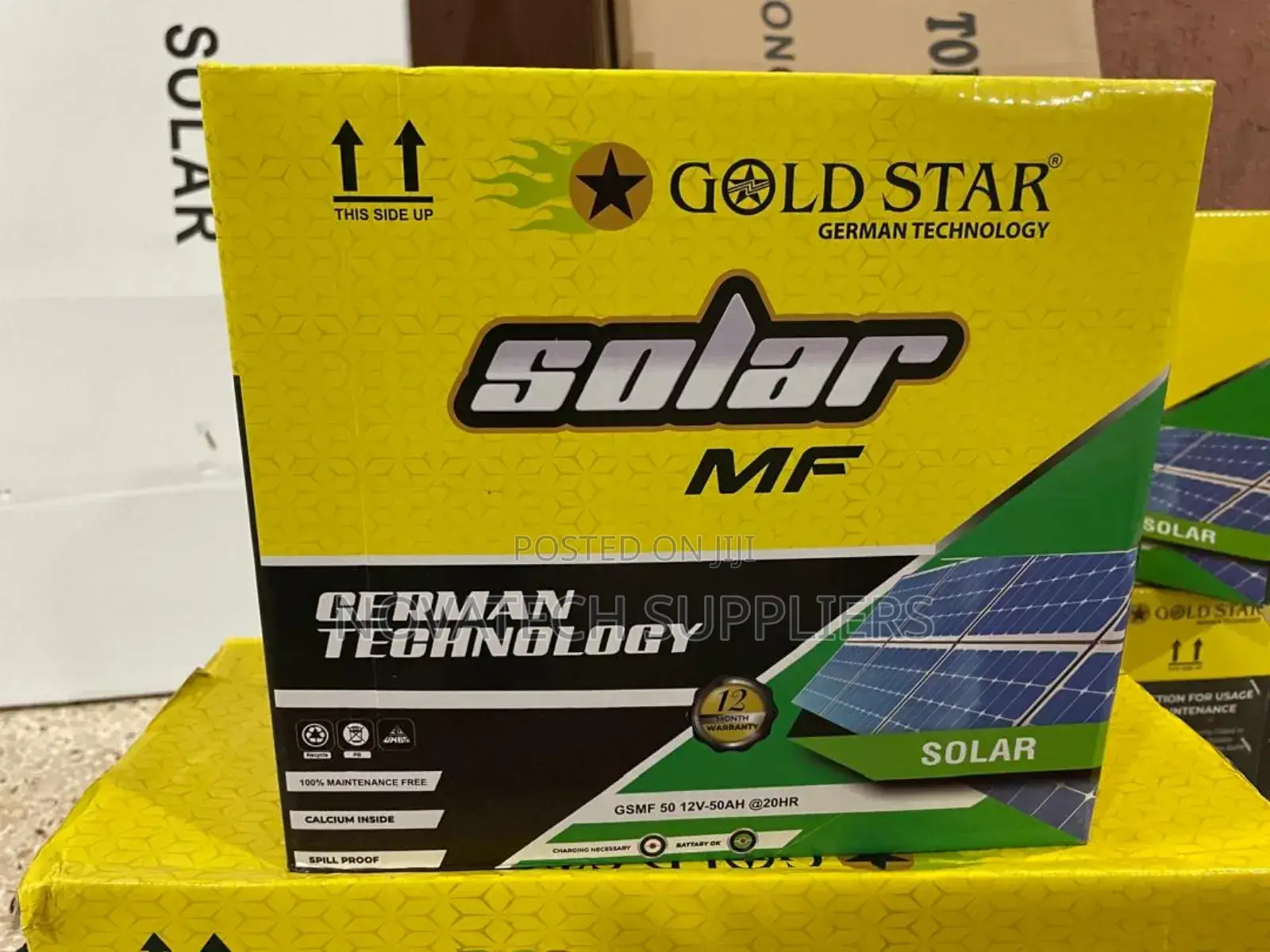 50ah Gold Star German Technology Solar Batteries Pop