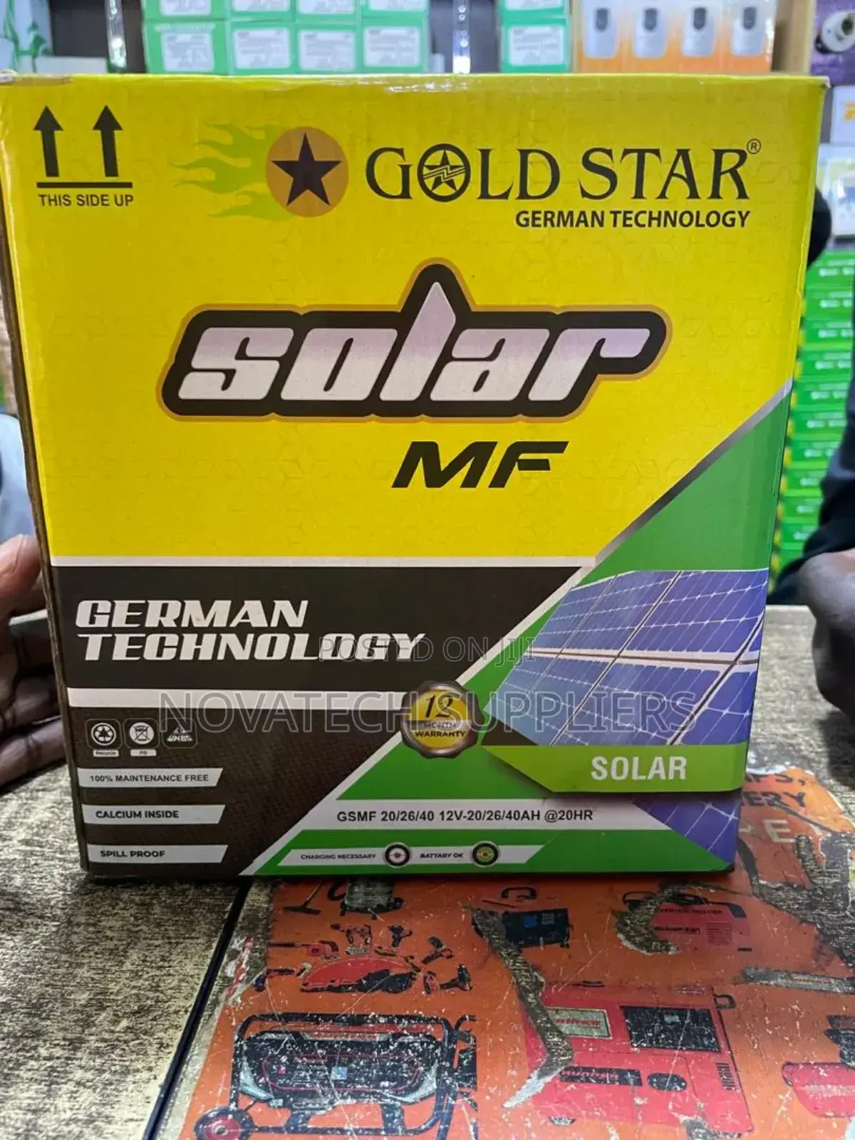 40ah Gold Star German Technology MF Solar Batteries Reed
