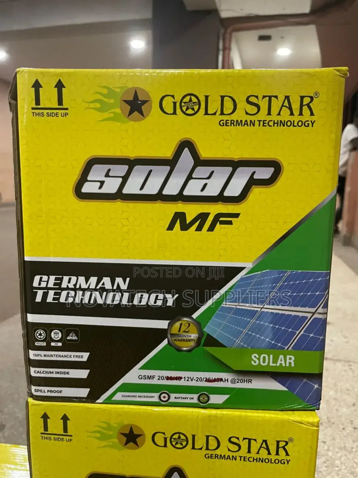 20ah Gold Star Maintenance Free Solar Batteries Faye