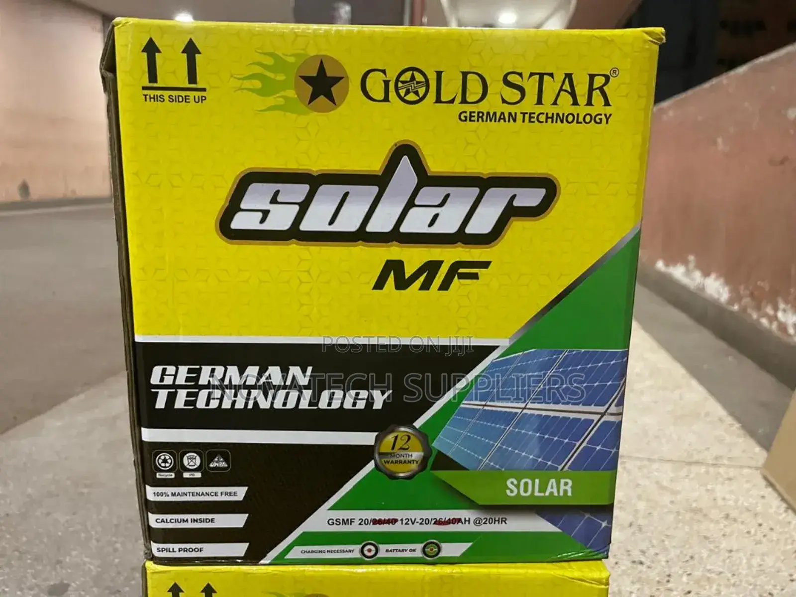 20ah Gold Star German Technology MF Solar Batteries Knig