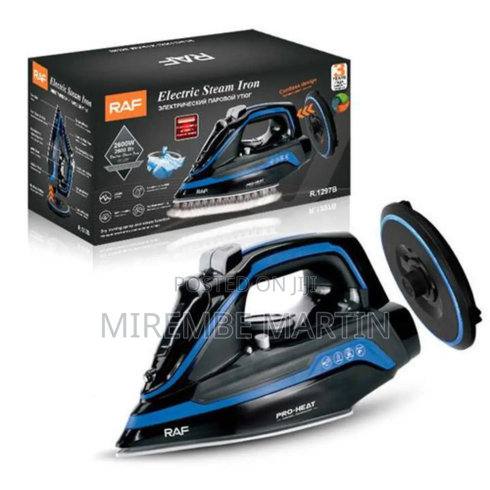 Cordless Steam Iron RAF / Ceramic Electric Iron