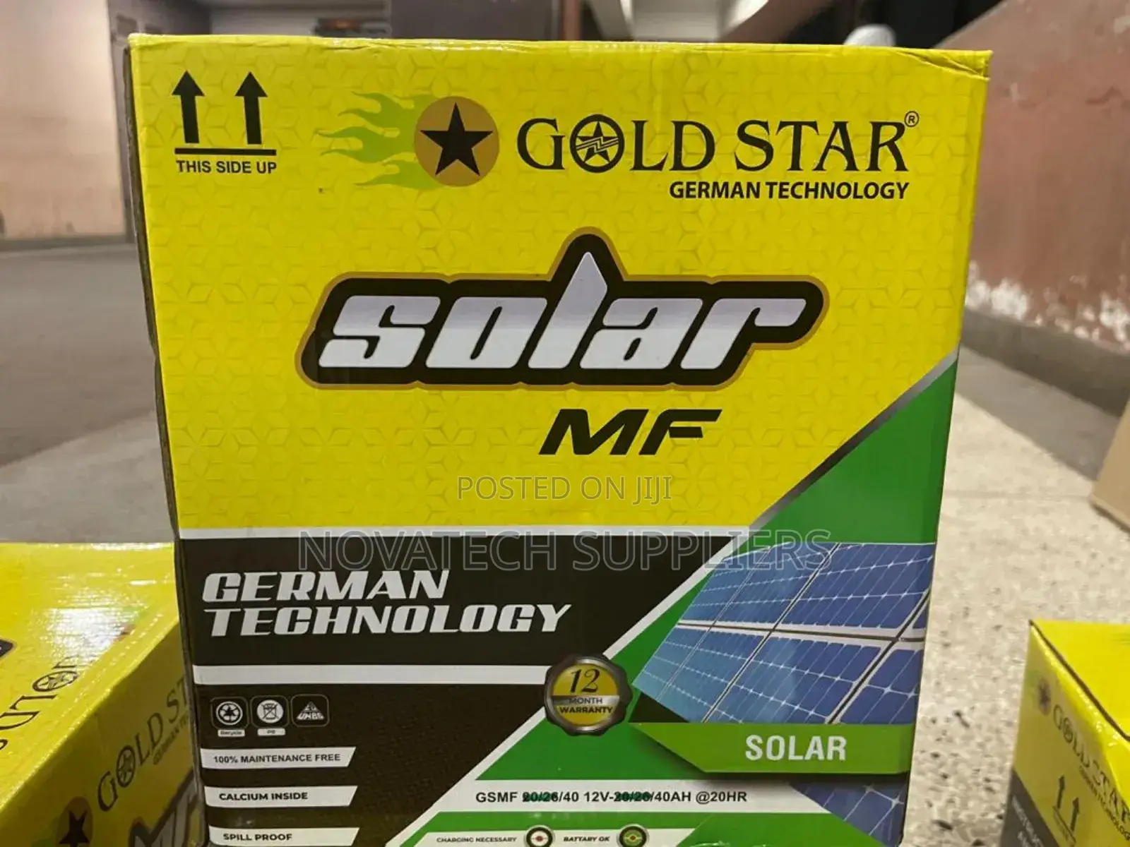 40ah Gold Star German Technology MF Solar Batteries Qyantt