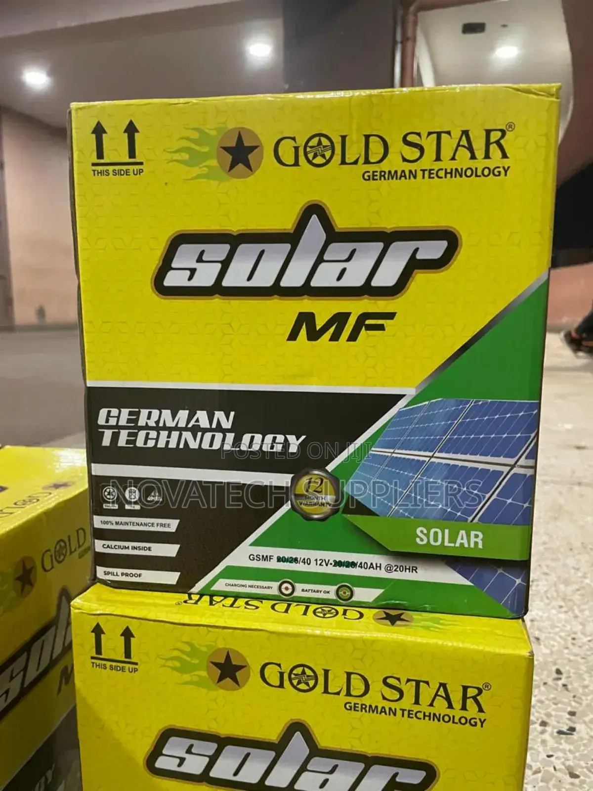 40ah Gold Star German Technology Solar MF Batteries Phoen