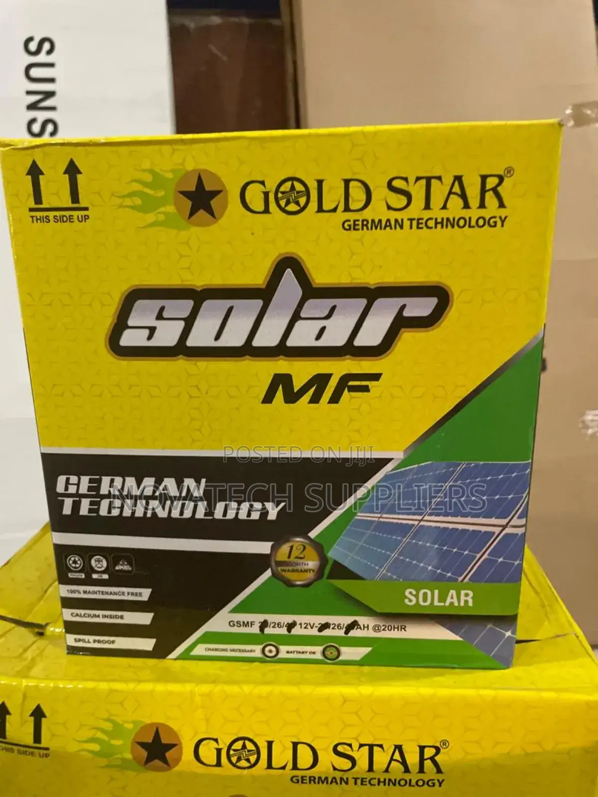 26ah Gold Star Maintenance Free Solar Batteries Jenr