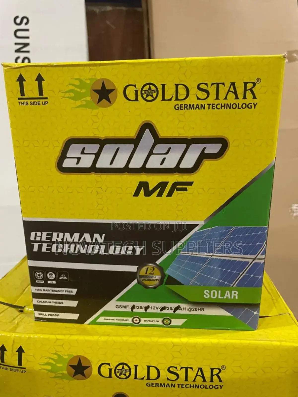 26ah Gold Star German Technology MF Solar Batteries Lynx