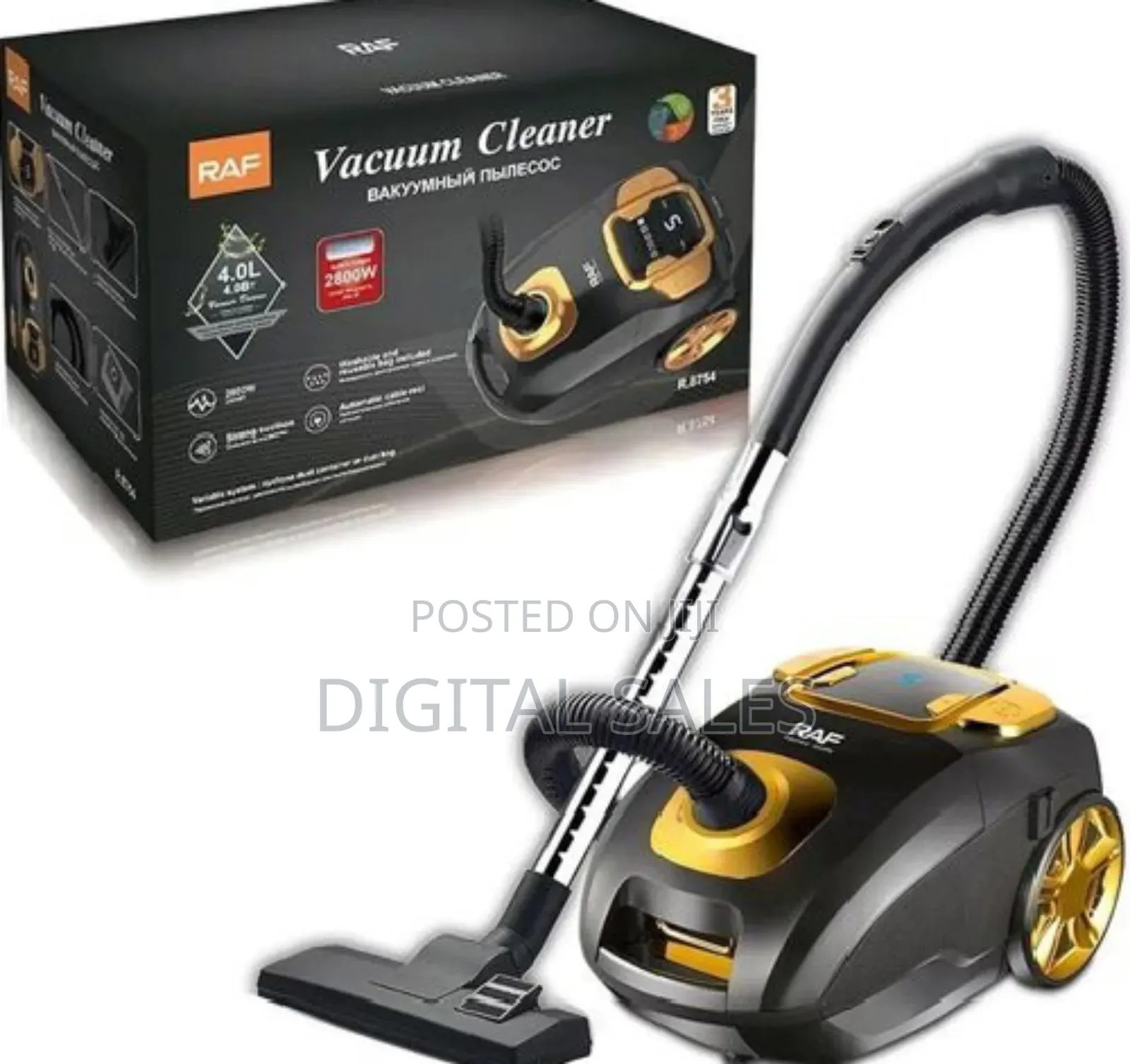 Raf Vacuum Cleaner 4L 2800W Super Power