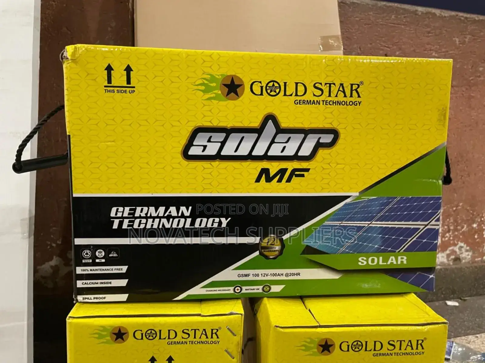 100ah Gold Star German Technology MF Solar Batteries Lyrik