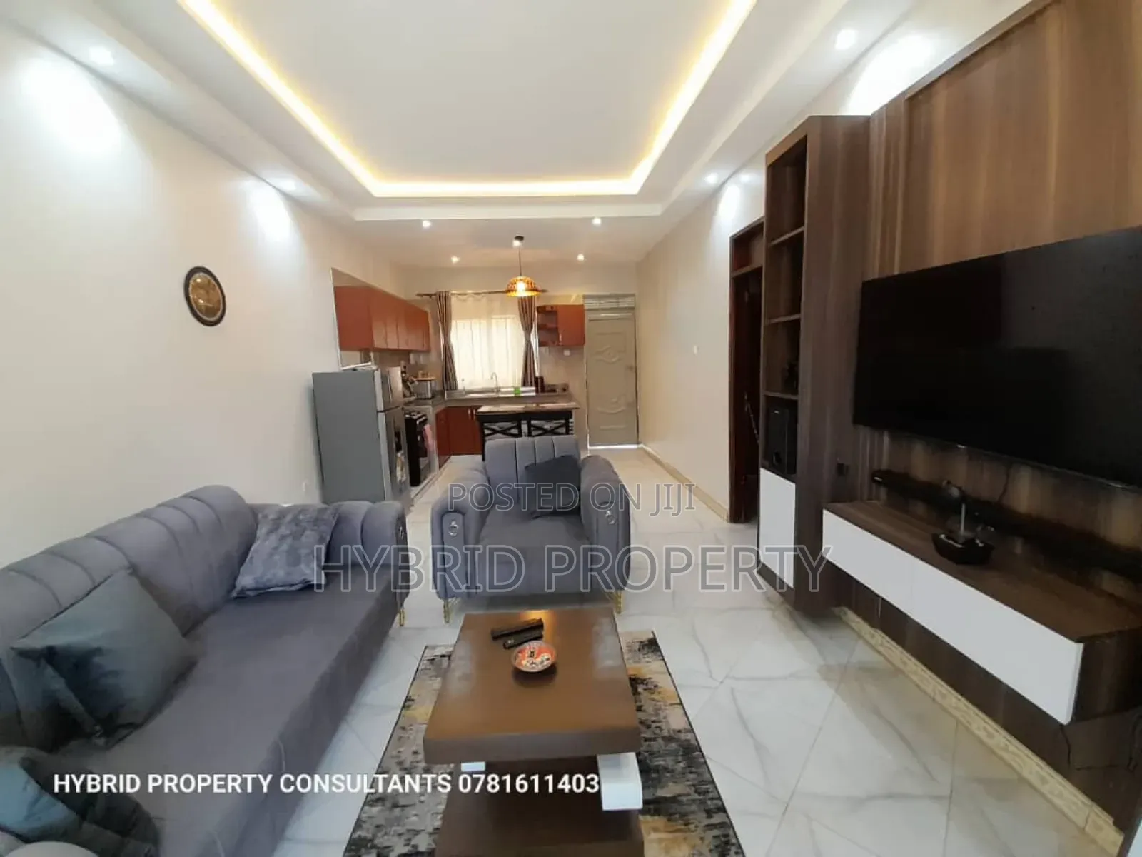 Furnished 2bdrm Apartment in Wakiso Town Along for rent
