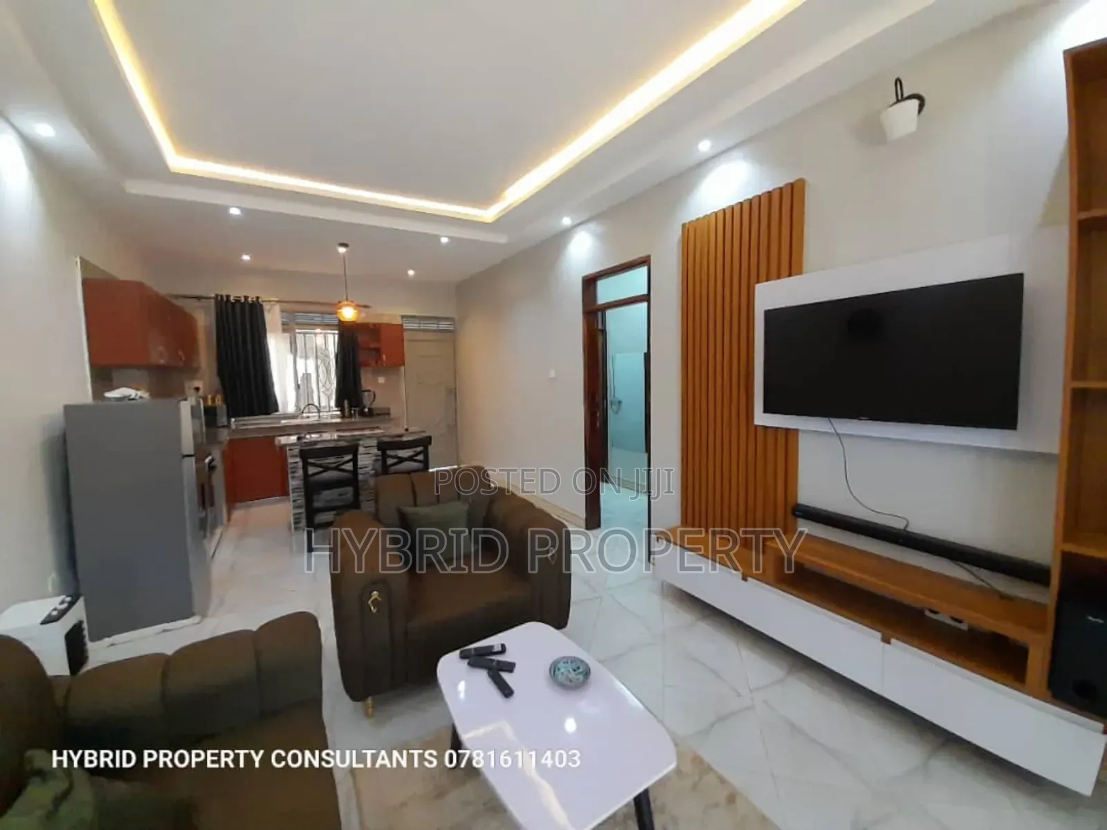 Furnished 2bdrm Apartment in Wakiso Town Along for rent